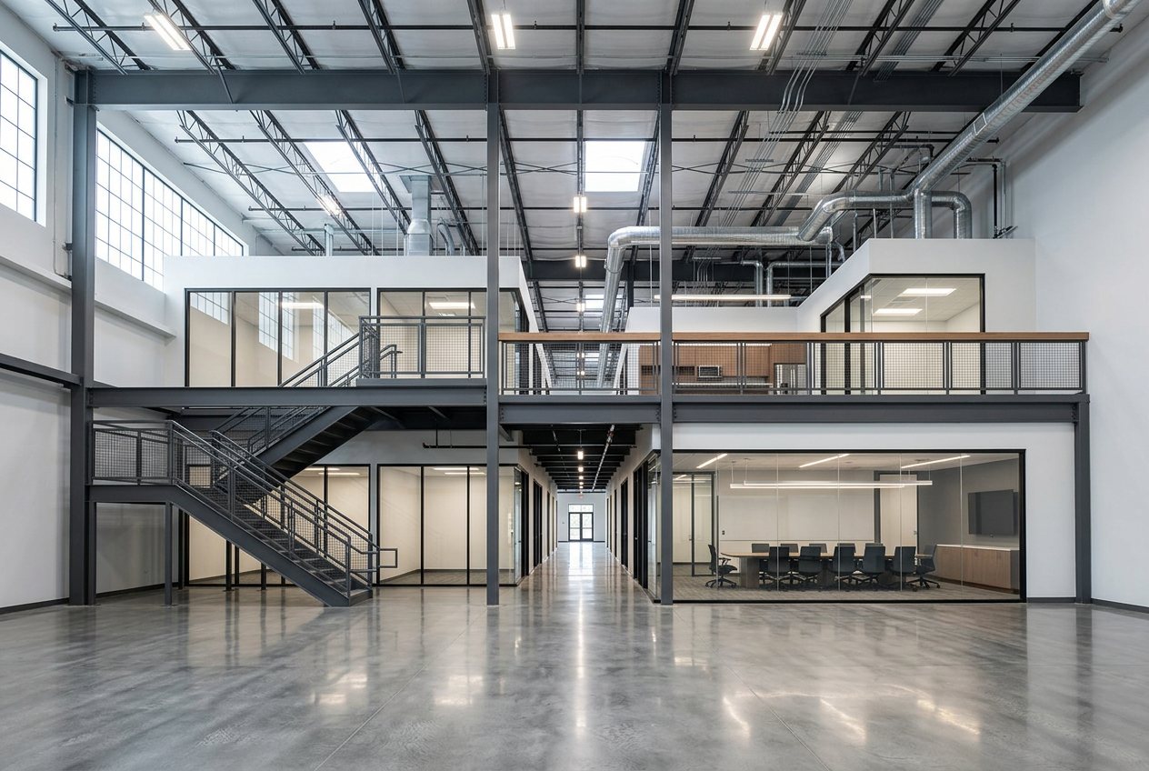 Fairview Mezzanine Offices — Warehouse interior build-out