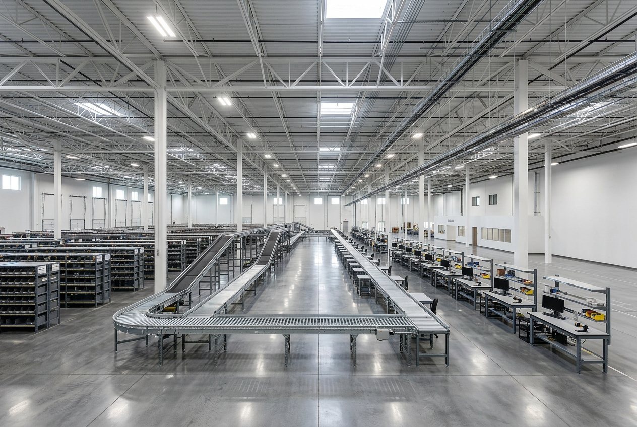 Meridian Fulfillment Hub — Warehouse interior build-out