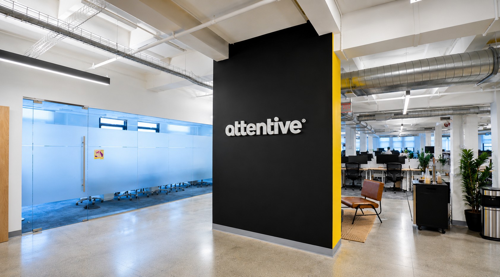 Attentive — Office interior construction in New York