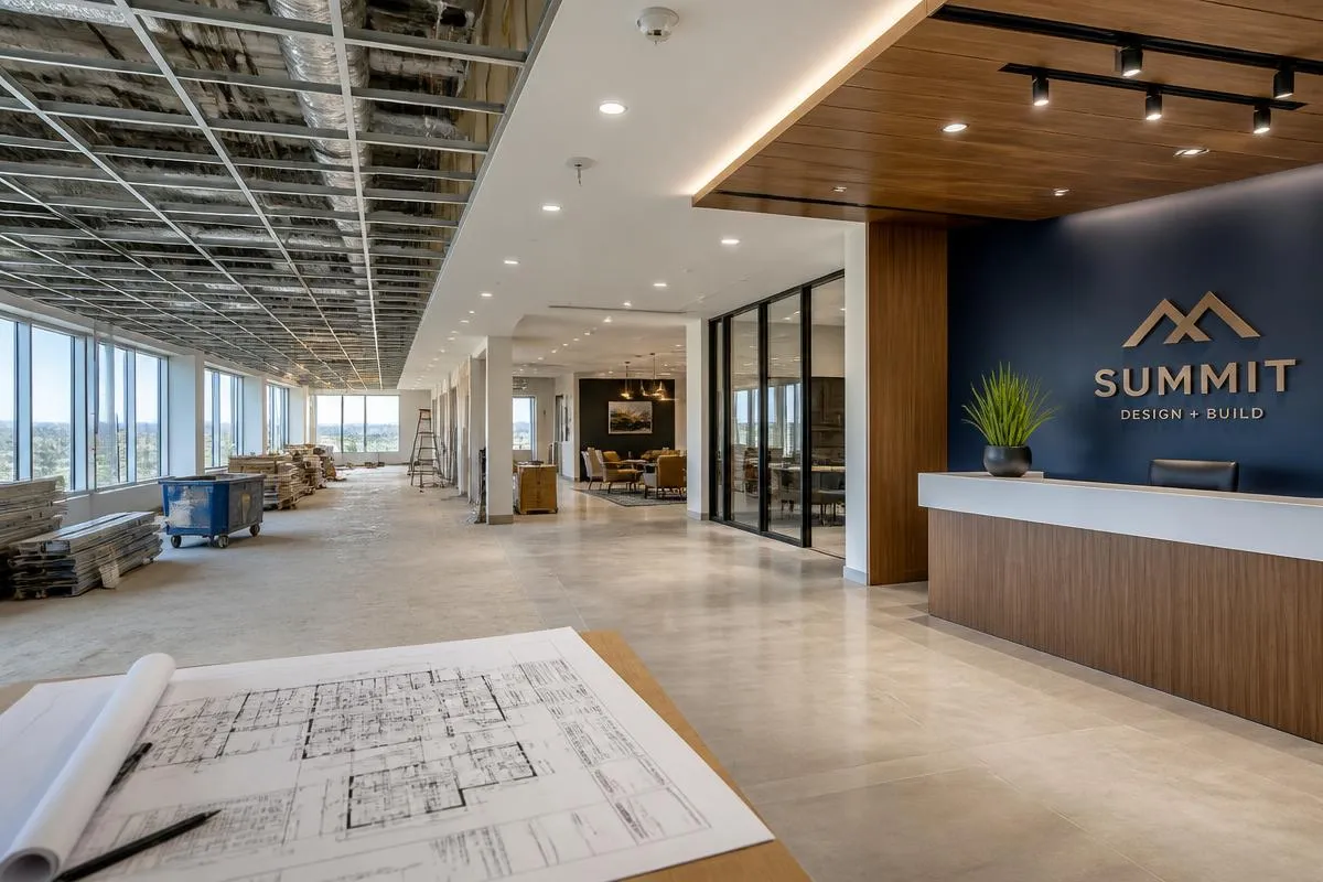 Commercial Design and Build services by Ariel Construction